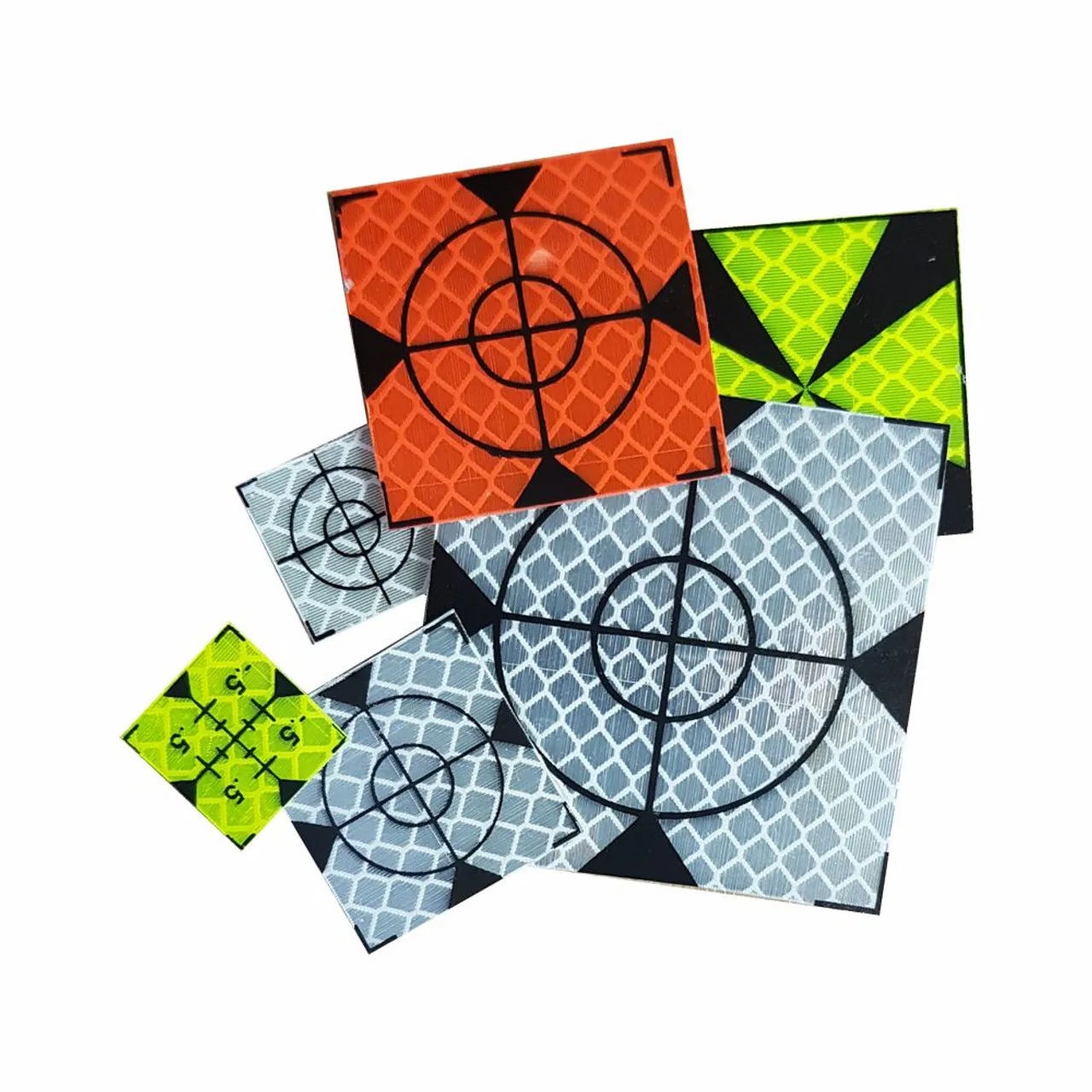 Retro-Reflective Surveying Targets and Monitoring Stickers